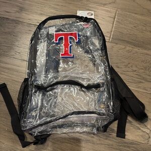 Texas Rangers‎ MLB Clear Backpack NEW